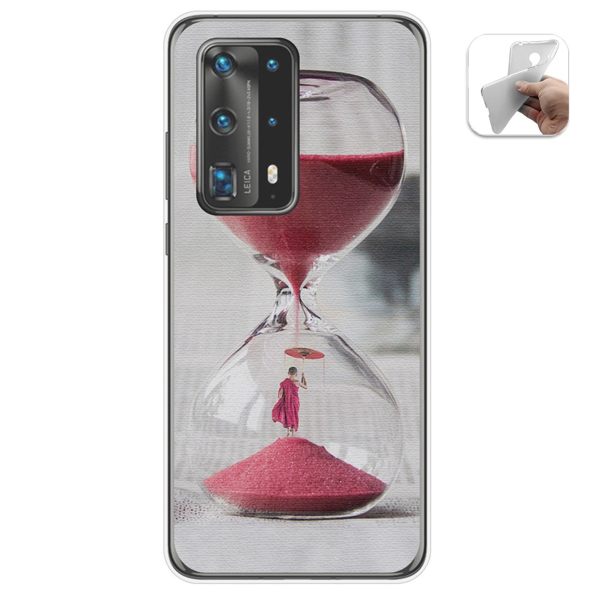 Funda Gel Tpu para Huawei P40 Pro diseño Reloj Dibujos