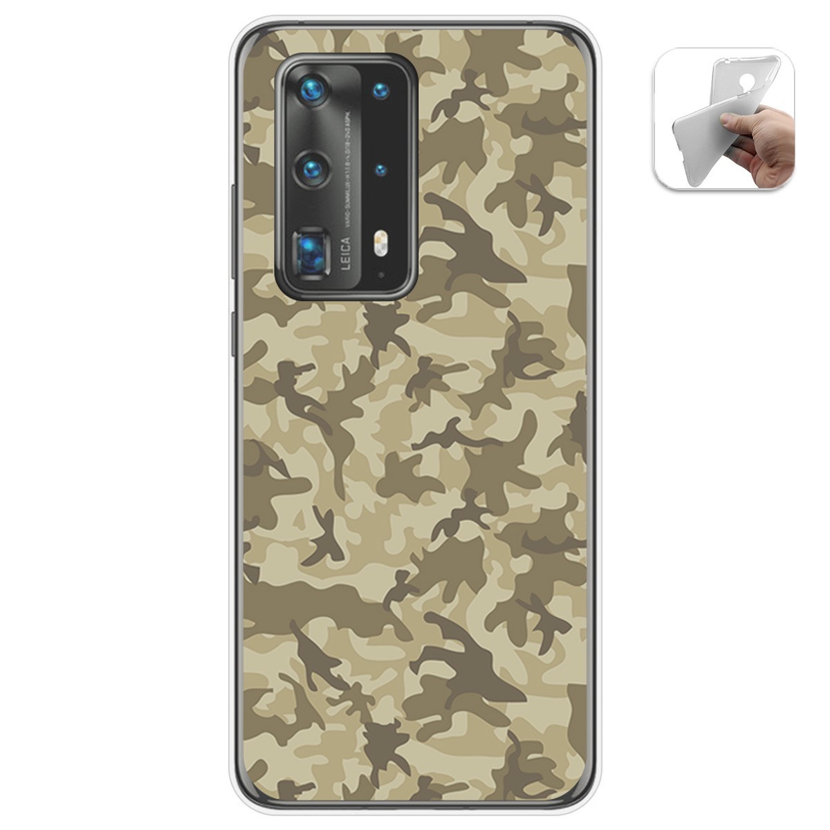 Funda Gel Tpu para Huawei P40 Pro diseño Sand Camuflaje Dibujos