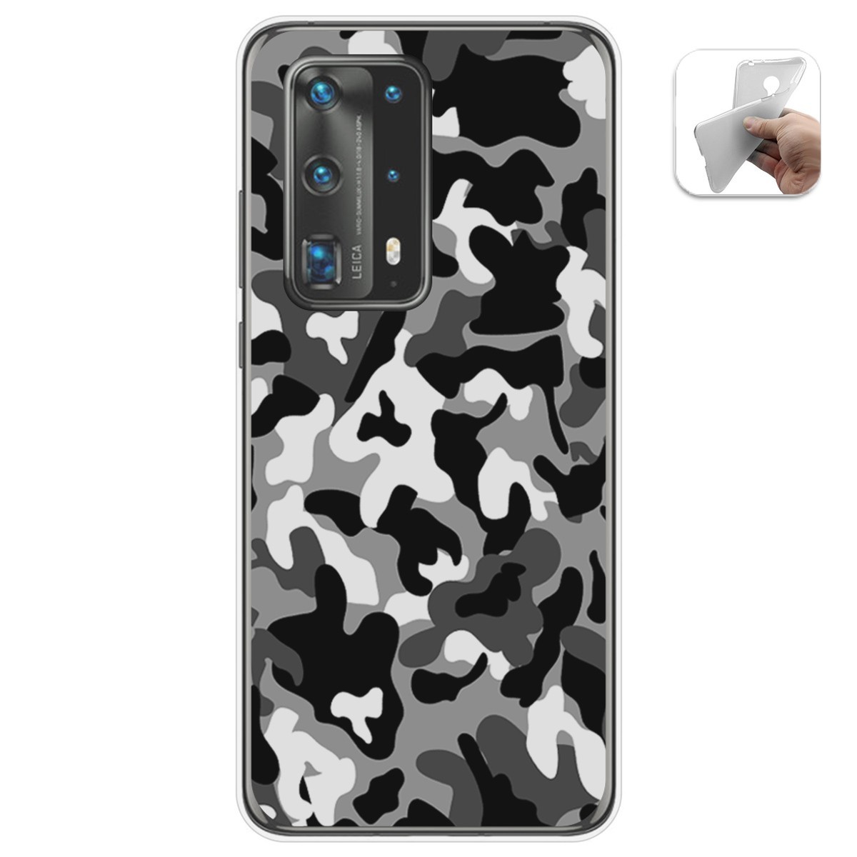 Funda Gel Tpu para Huawei P40 Pro diseño Snow Camuflaje Dibujos