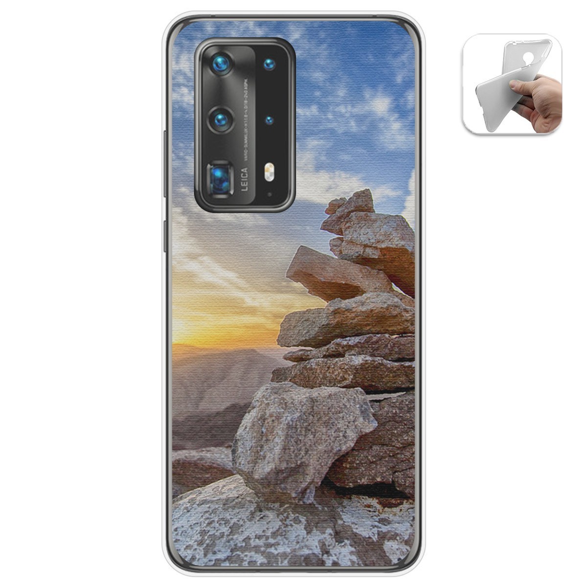 Funda Gel Tpu para Huawei P40 Pro diseño Sunset Dibujos