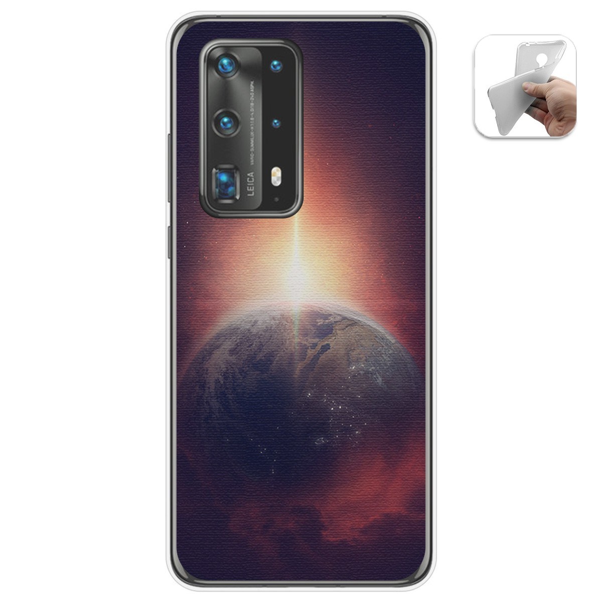 Funda Gel Tpu para Huawei P40 Pro diseño Tierra Dibujos