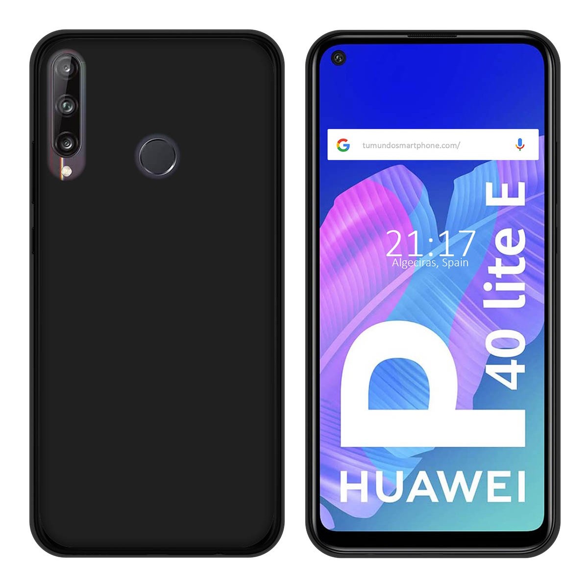 Funda Silicona Gel TPU Negra para Huawei P40 Lite E