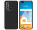 Funda Silicona Gel TPU Negra para Huawei P40 Pro