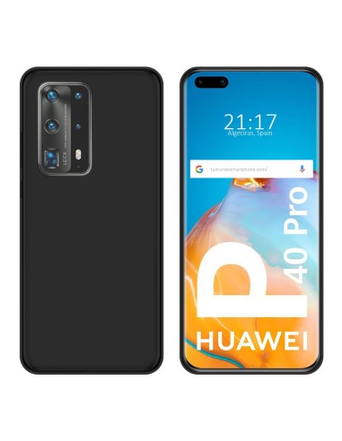 Funda Silicona Gel TPU Negra para Huawei P40 Pro