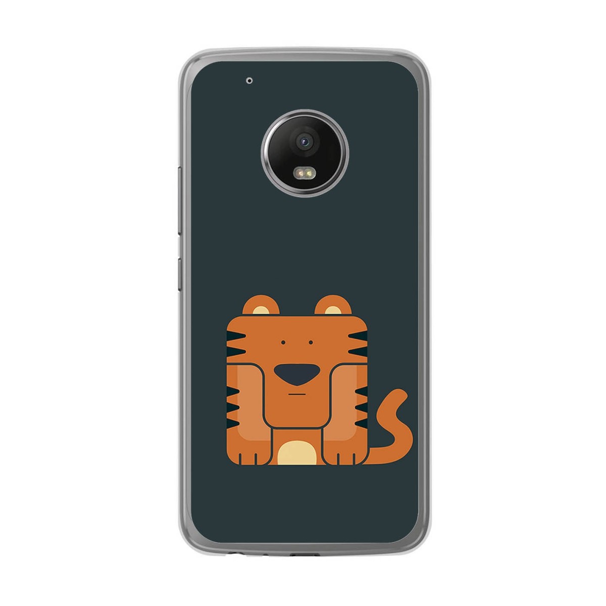 Funda Gel Tpu para Lenovo Moto G5 Plus Diseño Tigre Dibujos