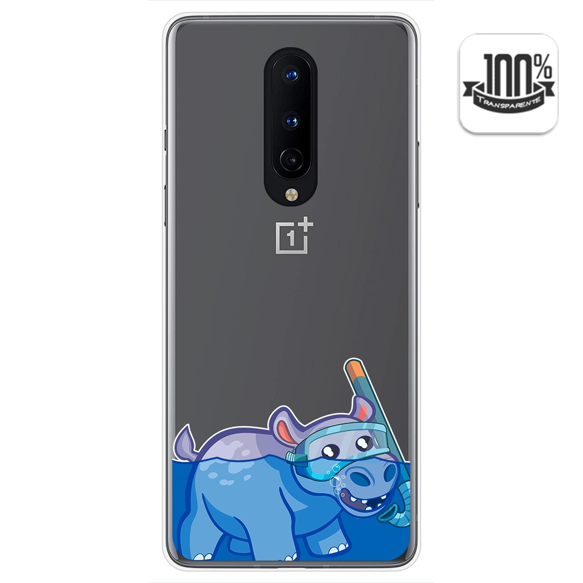 Funda Gel Transparente para OnePlus 8 diseño Hipo Dibujos