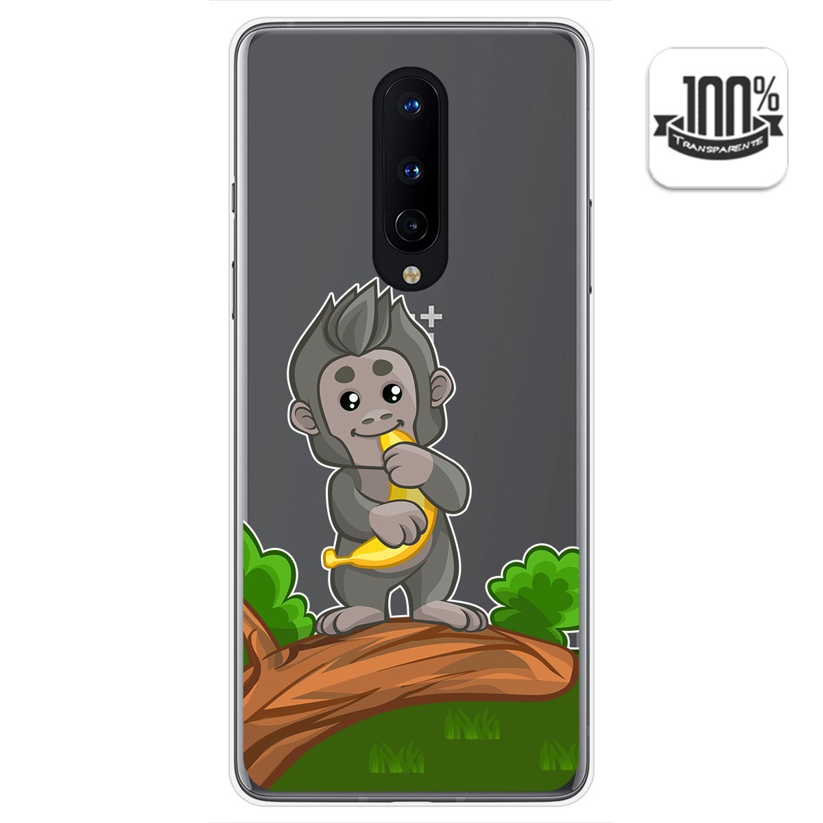 Funda Gel Transparente para OnePlus 8 diseño Mono Dibujos