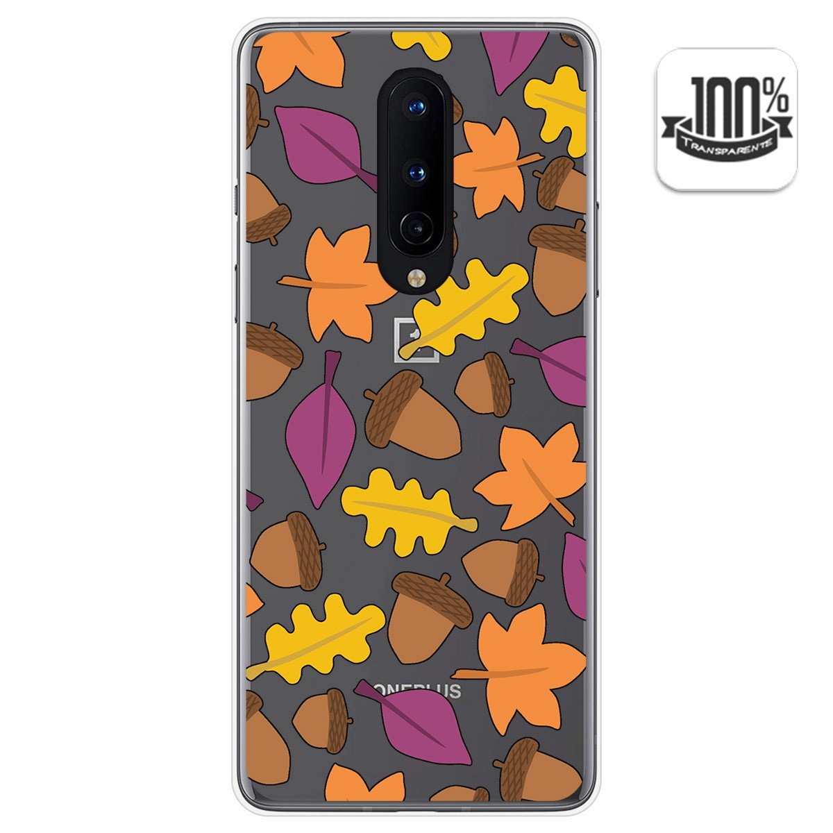 Funda Gel Transparente para OnePlus 8 diseño Otoño Dibujos