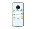 Funda Gel Tpu para Lenovo Moto G5 Plus Diseño Spring Birds Dibujos