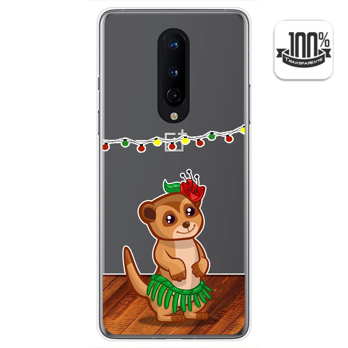Funda Gel Transparente para OnePlus 8 diseño Suricata Dibujos