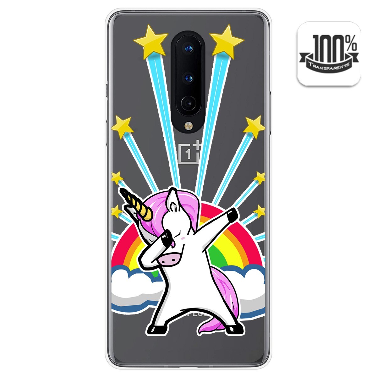 Funda Gel Transparente para OnePlus 8 diseño Unicornio Dibujos