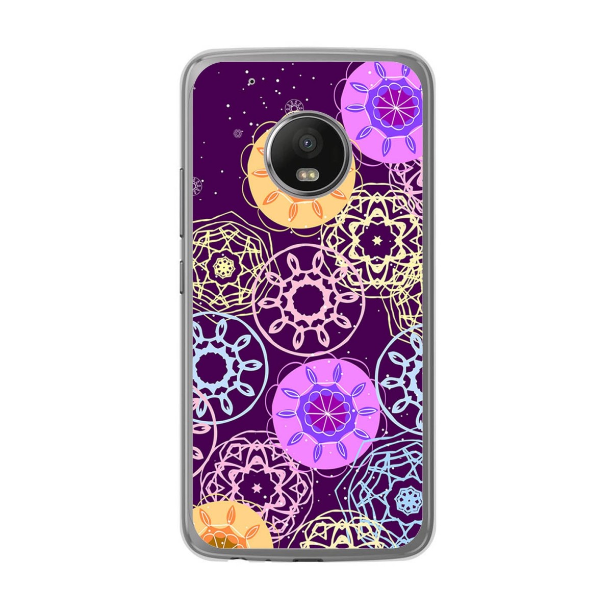 Funda Gel Tpu para Lenovo Moto G5 Plus Diseño Radial Dibujos