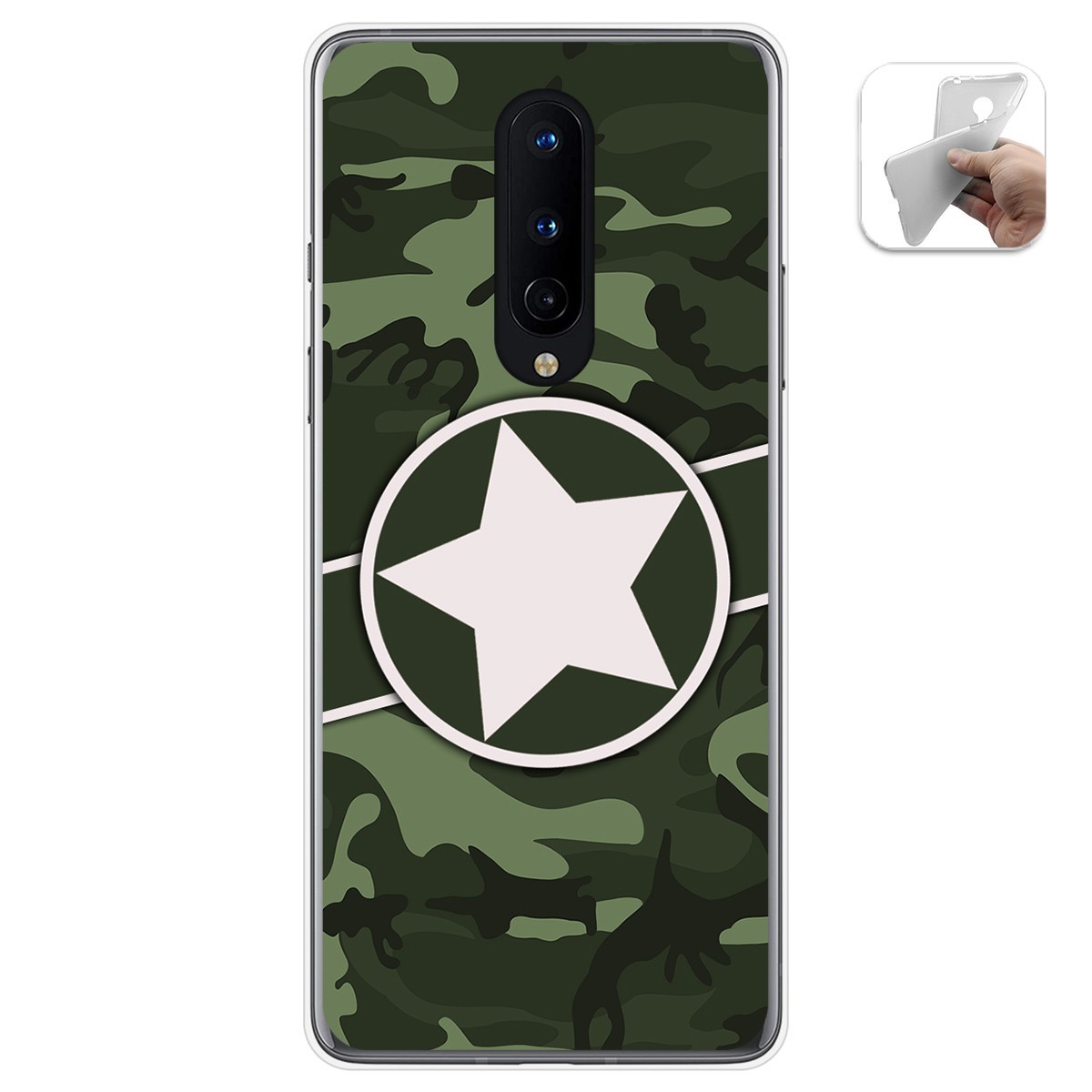 Funda Gel Tpu para OnePlus 8 diseño Camuflaje 01 Dibujos
