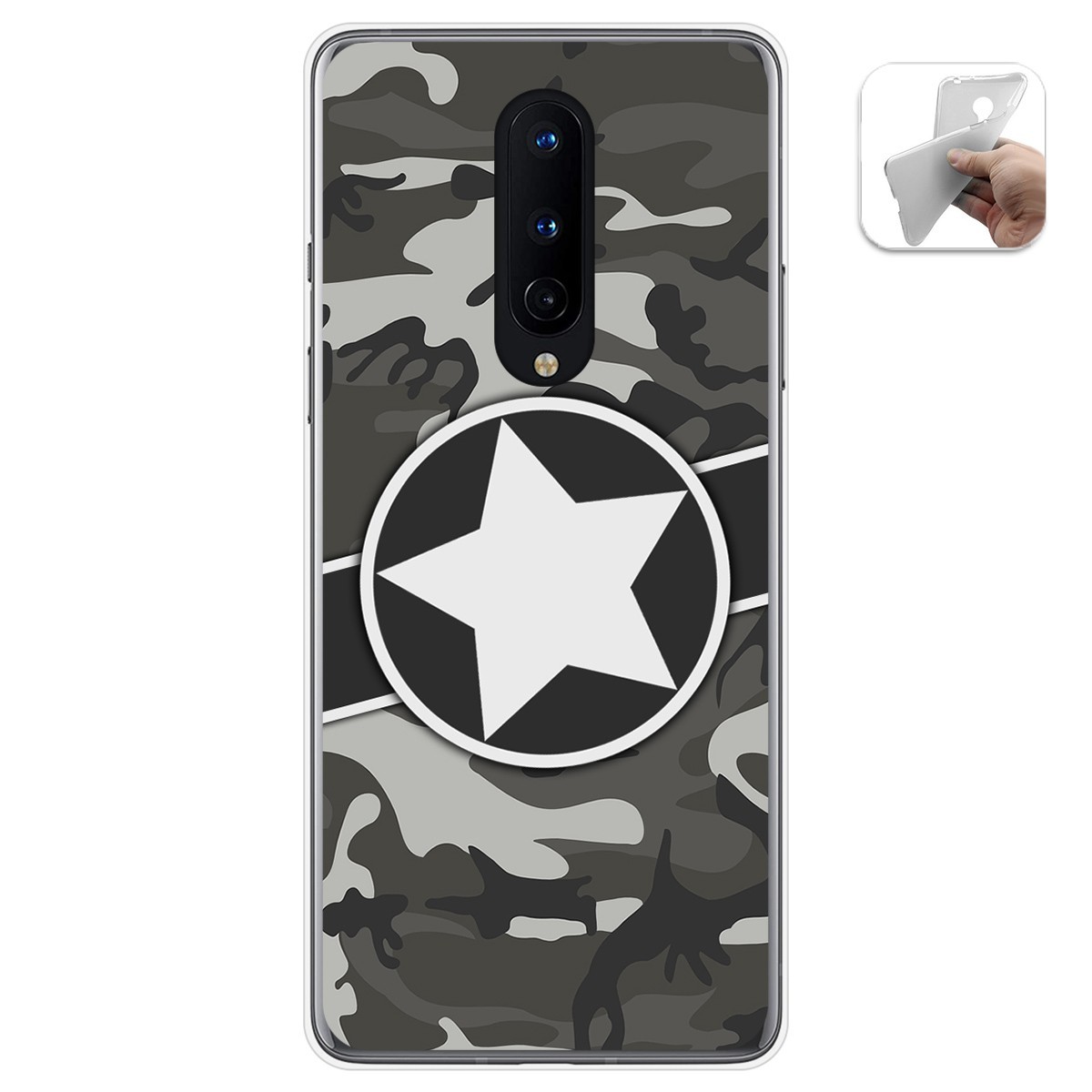 Funda Gel Tpu para OnePlus 8 diseño Camuflaje 02 Dibujos