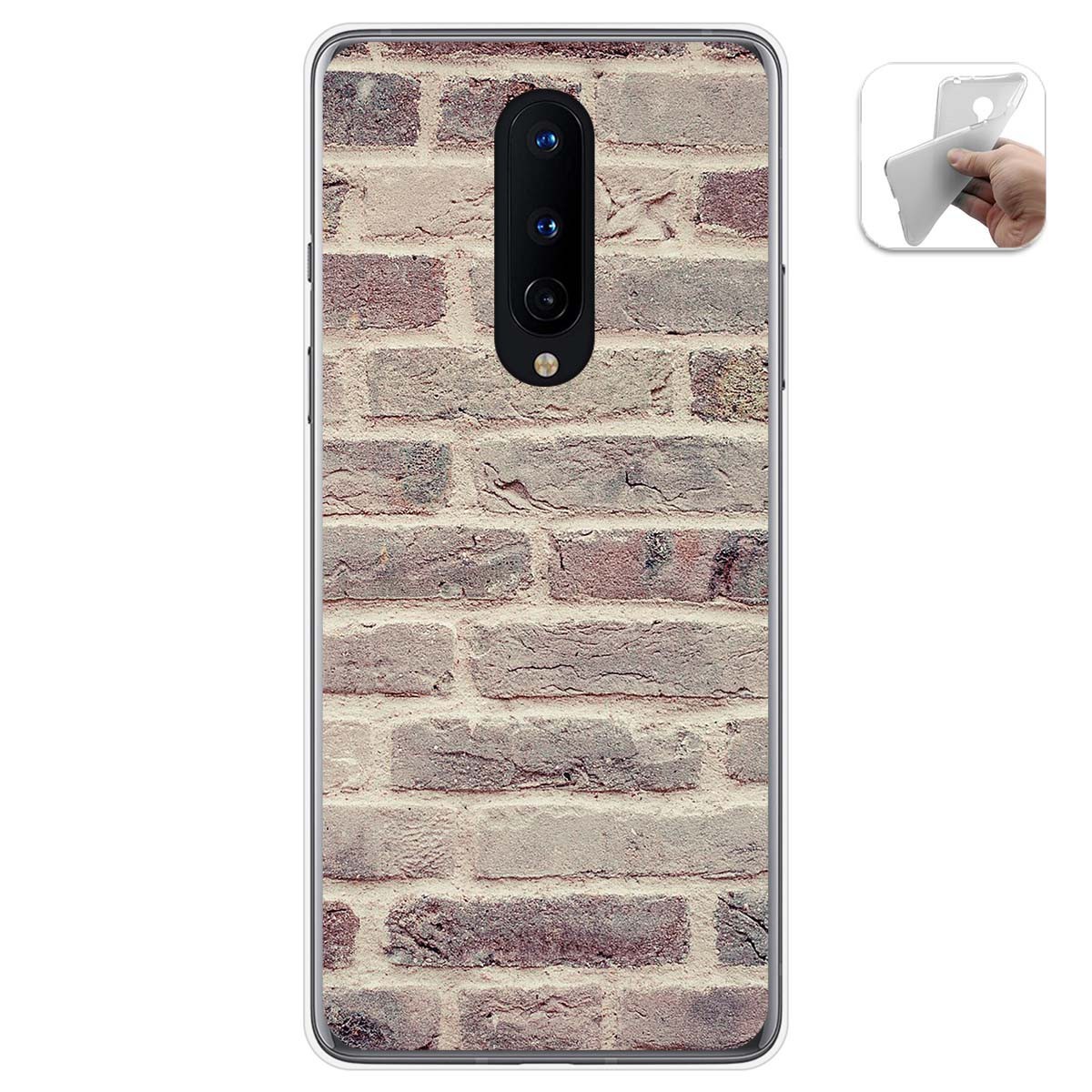 Funda Gel Tpu para OnePlus 8 diseño Ladrillo 01 Dibujos
