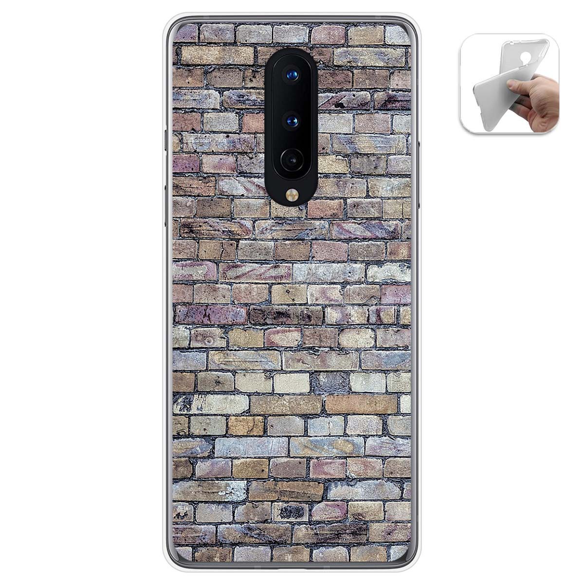 Funda Gel Tpu para OnePlus 8 diseño Ladrillo 02 Dibujos