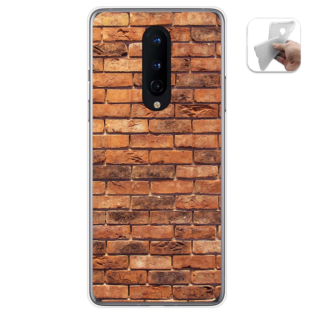 Funda Gel Tpu para OnePlus 8 diseño Ladrillo 04 Dibujos
