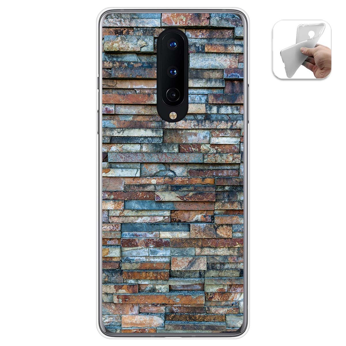 Funda Gel Tpu para OnePlus 8 diseño Ladrillo 05 Dibujos