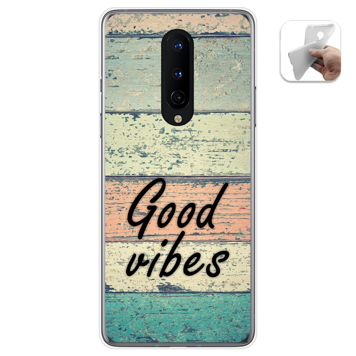 Funda Gel Tpu para OnePlus 8 diseño Madera 01 Dibujos