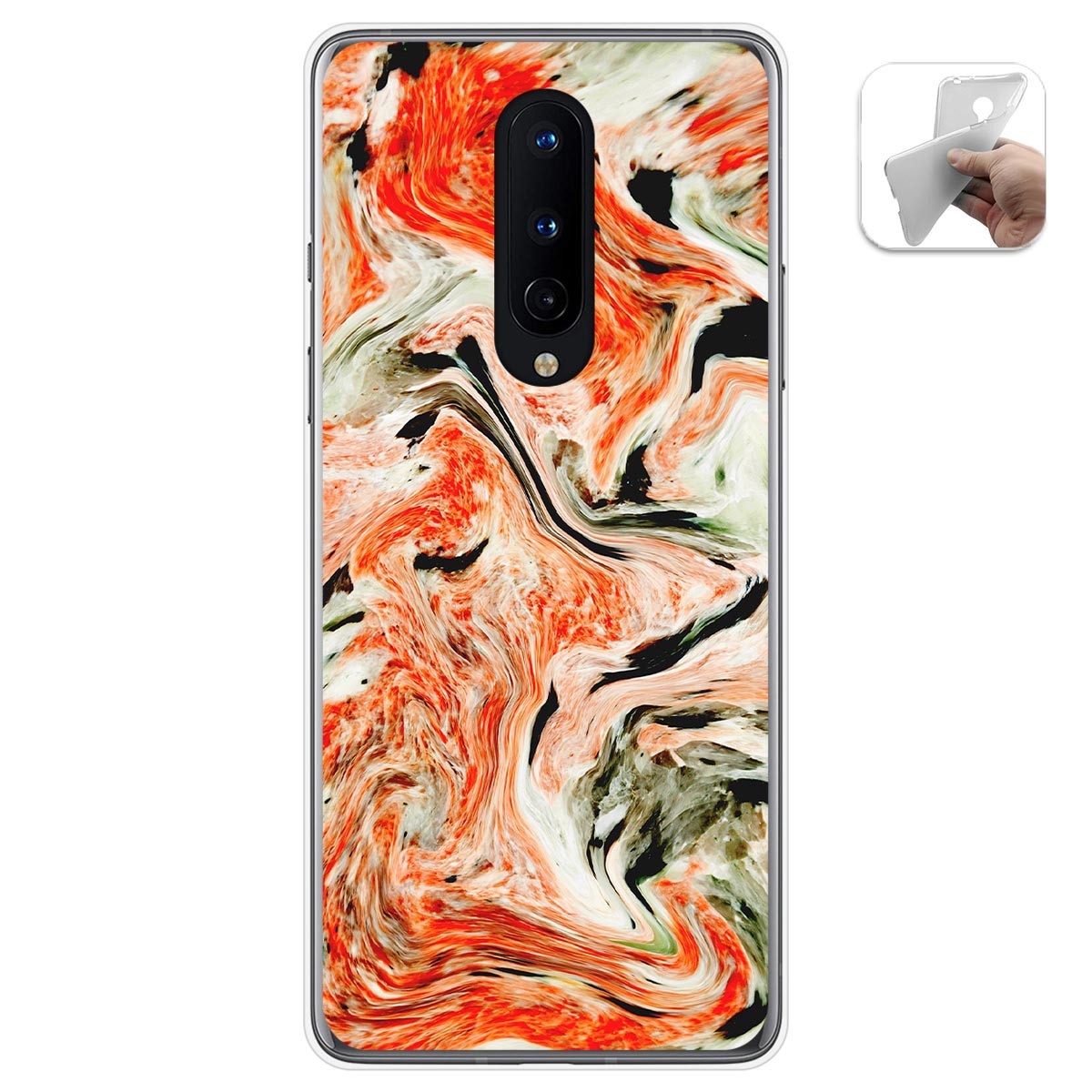 Funda Gel Tpu para OnePlus 8 diseño Mármol 12 Dibujos