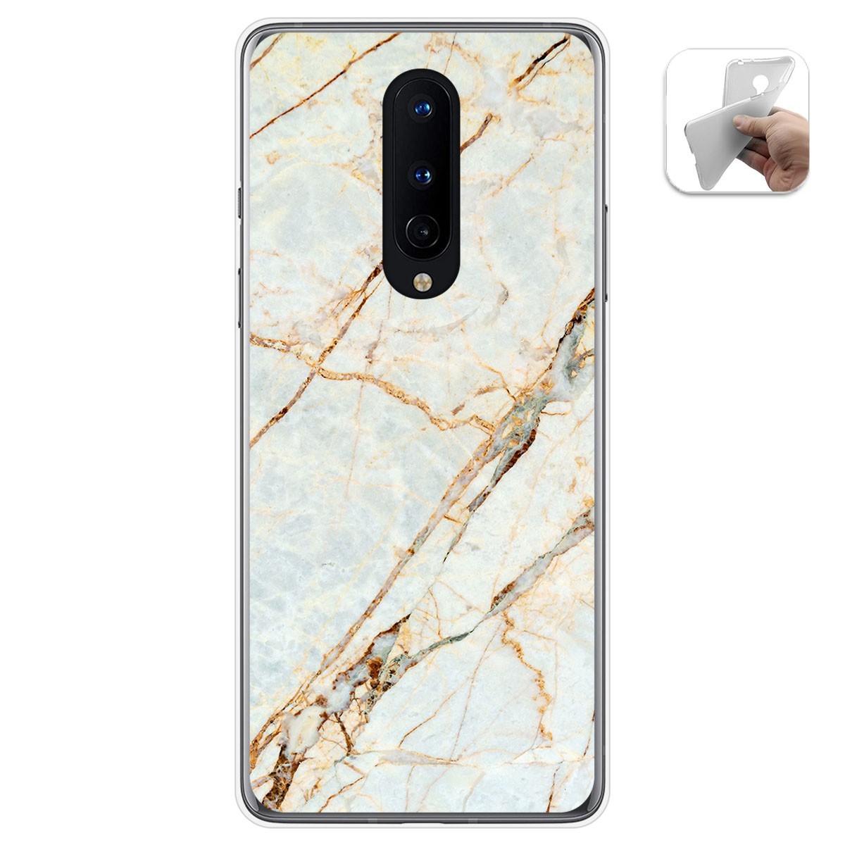 Funda Gel Tpu para OnePlus 8 diseño Mármol 13 Dibujos