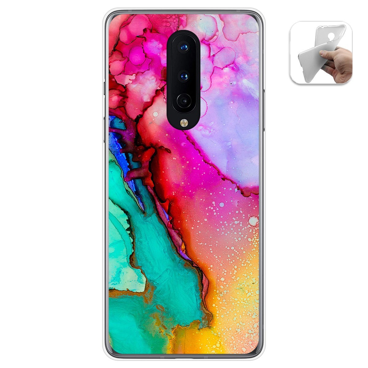 Funda Gel Tpu para OnePlus 8 diseño Mármol 15 Dibujos