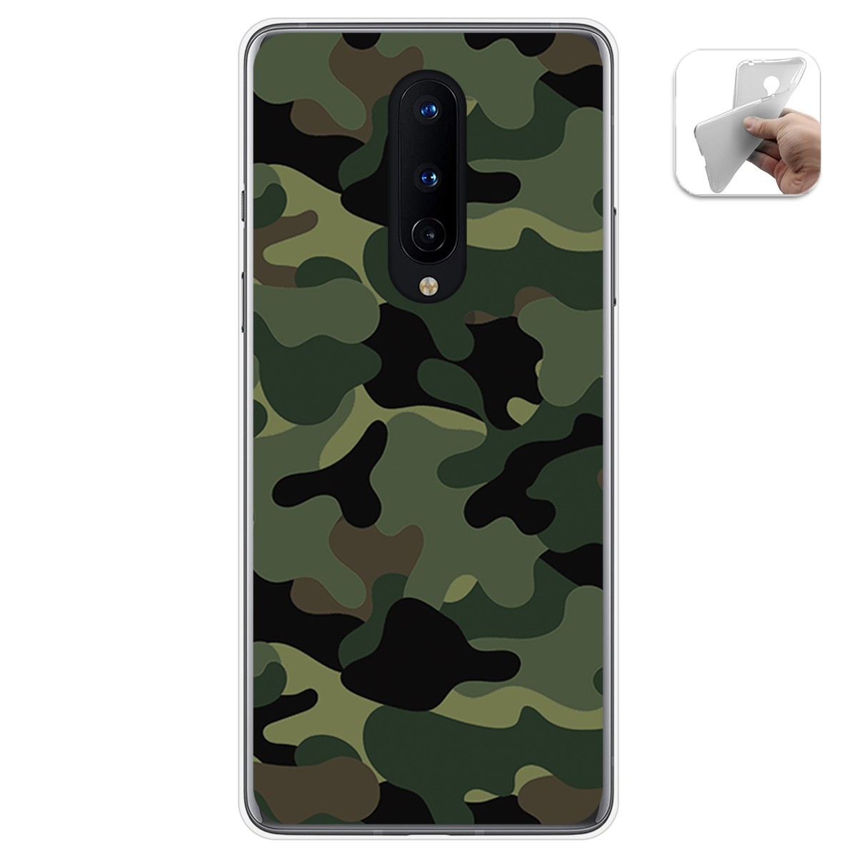 Funda Gel Tpu para OnePlus 8 diseño Camuflaje Dibujos
