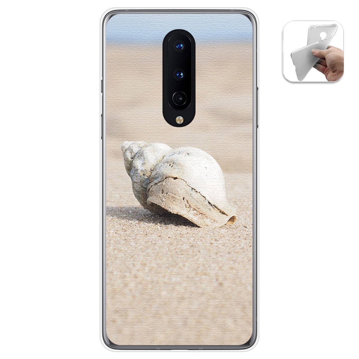 Funda Gel Tpu para OnePlus 8 diseño Concha Dibujos