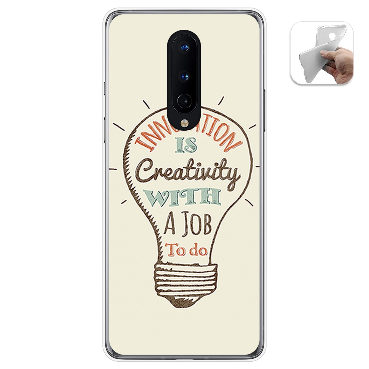 Funda Gel Tpu para OnePlus 8 diseño Creativity Dibujos