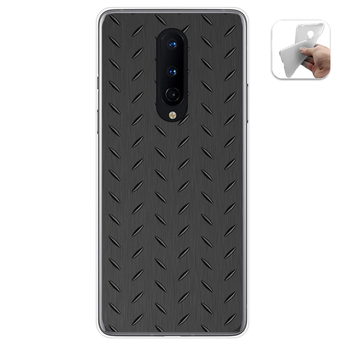 Funda Gel Tpu para OnePlus 8 diseño Metal Dibujos