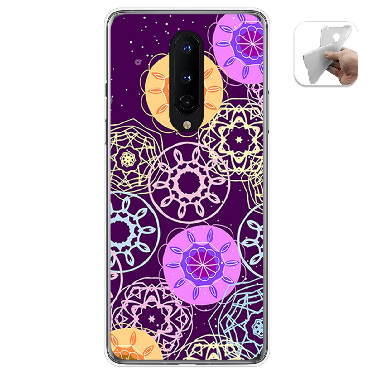 Funda Gel Tpu para OnePlus 8 diseño Radial Dibujos