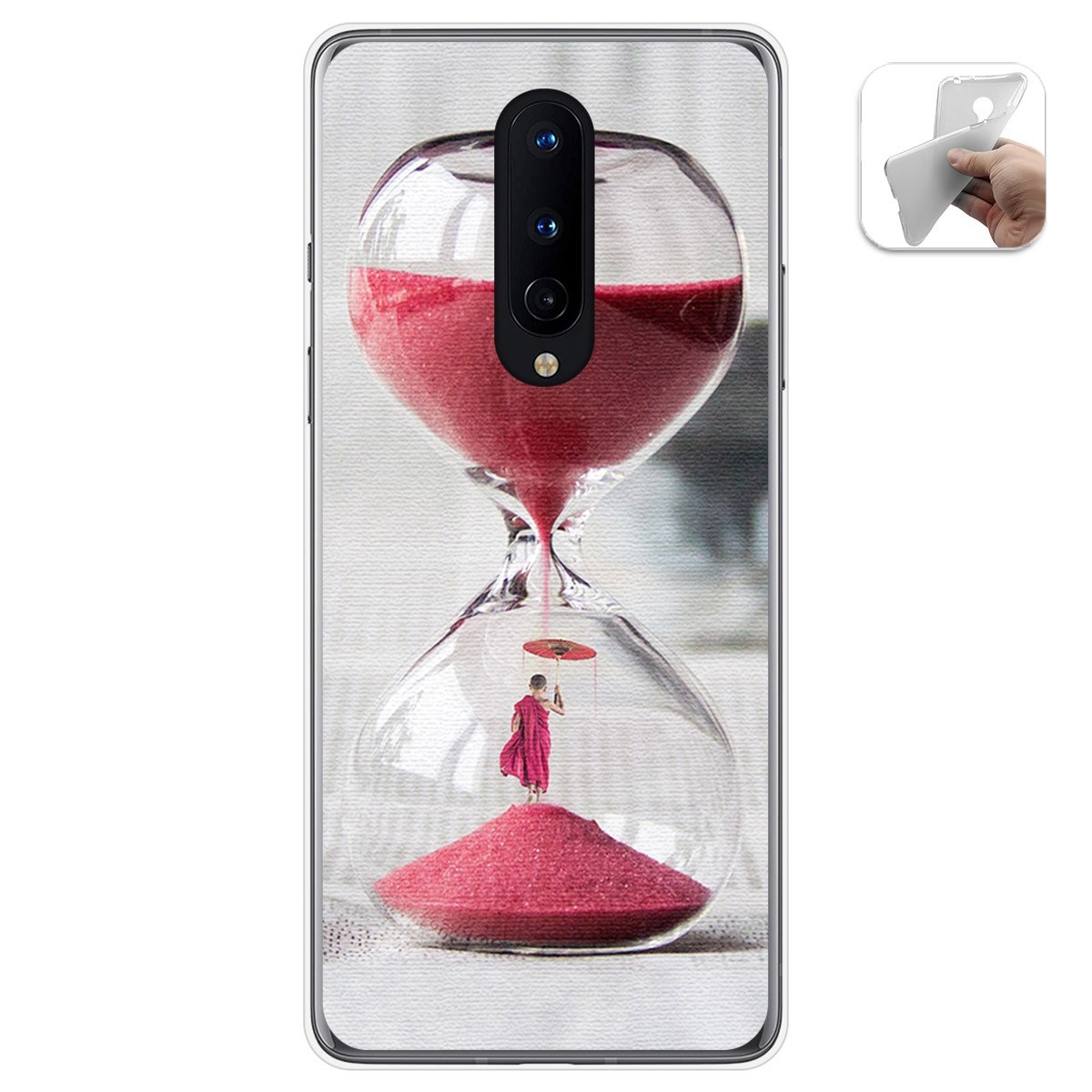 Funda Gel Tpu para OnePlus 8 diseño Reloj Dibujos
