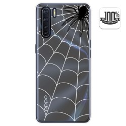 Funda Gel Transparente para Oppo A91 diseño Araña Dibujos