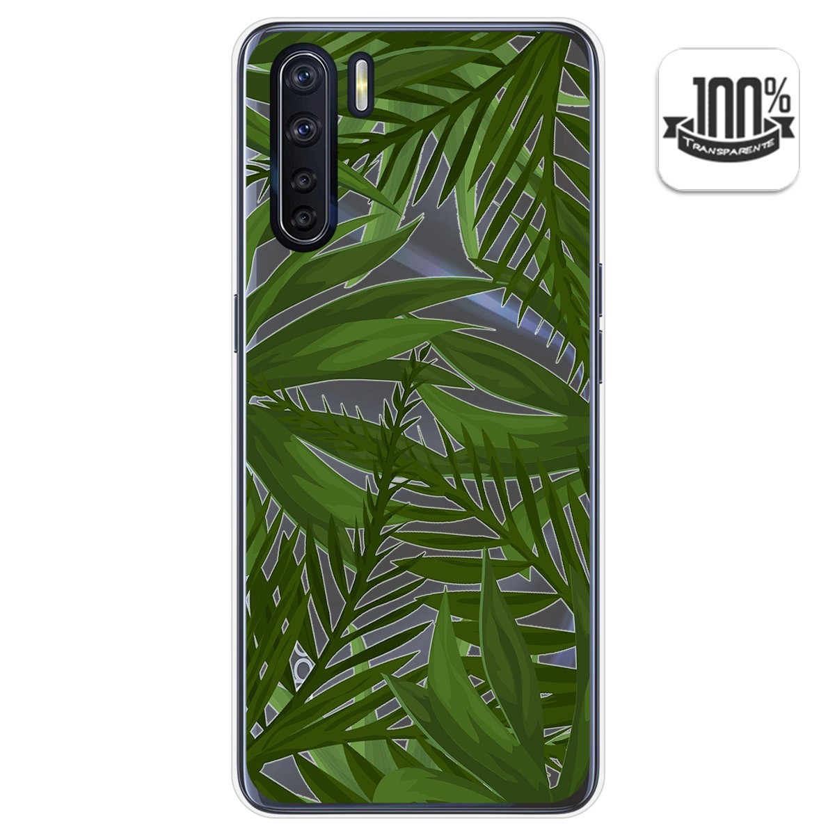 Funda Gel Transparente para Oppo A91 diseño Jungla Dibujos