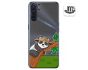 Funda Gel Transparente para Oppo A91 diseño Panda Dibujos