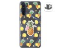 Funda Gel Transparente para Oppo A91 diseño Piña Dibujos