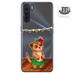 Funda Gel Transparente para Oppo A91 diseño Suricata Dibujos