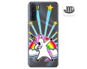 Funda Gel Transparente para Oppo A91 diseño Unicornio Dibujos