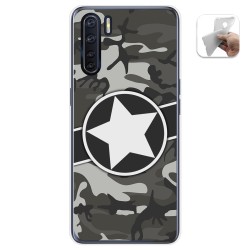 Funda Gel Tpu para Oppo A91 diseño Camuflaje 02 Dibujos