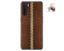 Funda Gel Tpu para Oppo A91 diseño Cuero 01 Dibujos