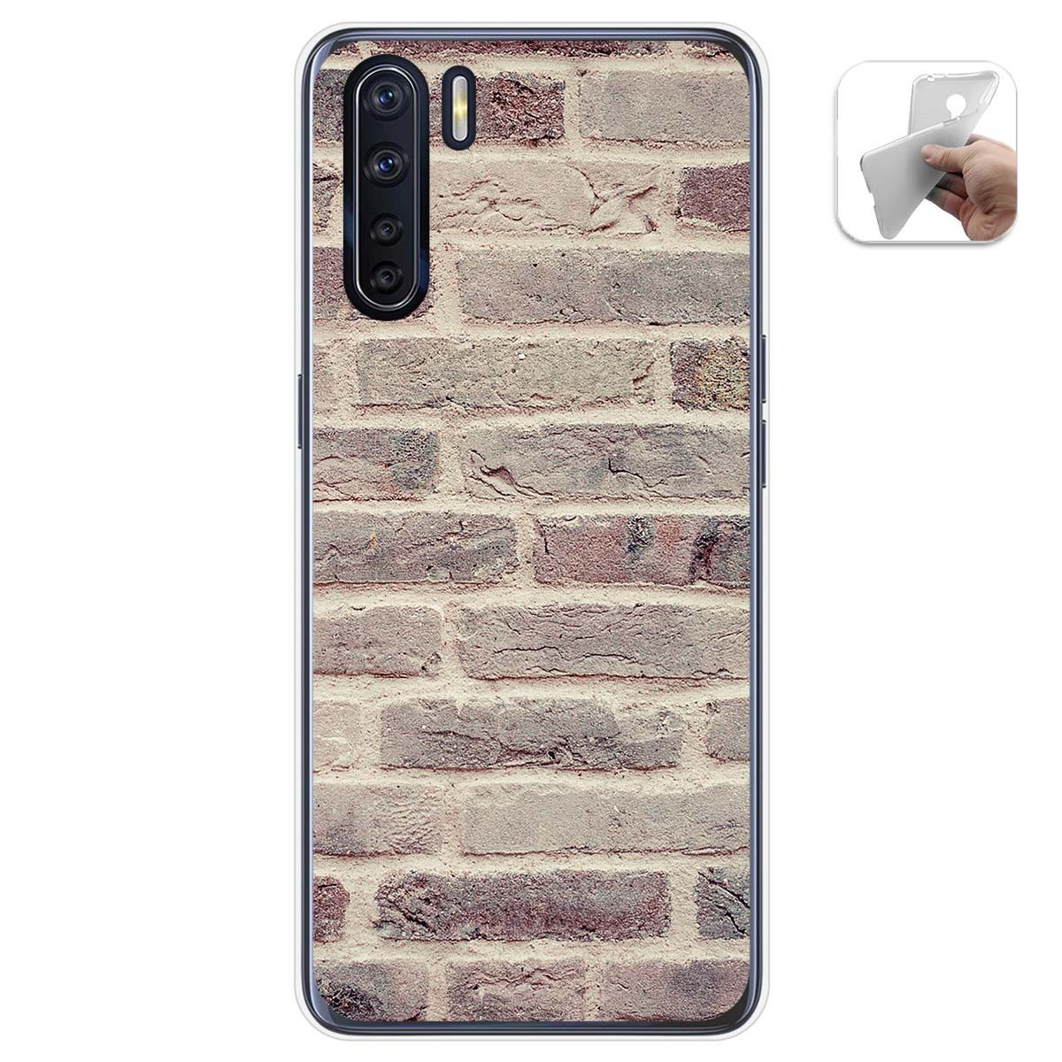 Funda Gel Tpu para Oppo A91 diseño Ladrillo 01 Dibujos