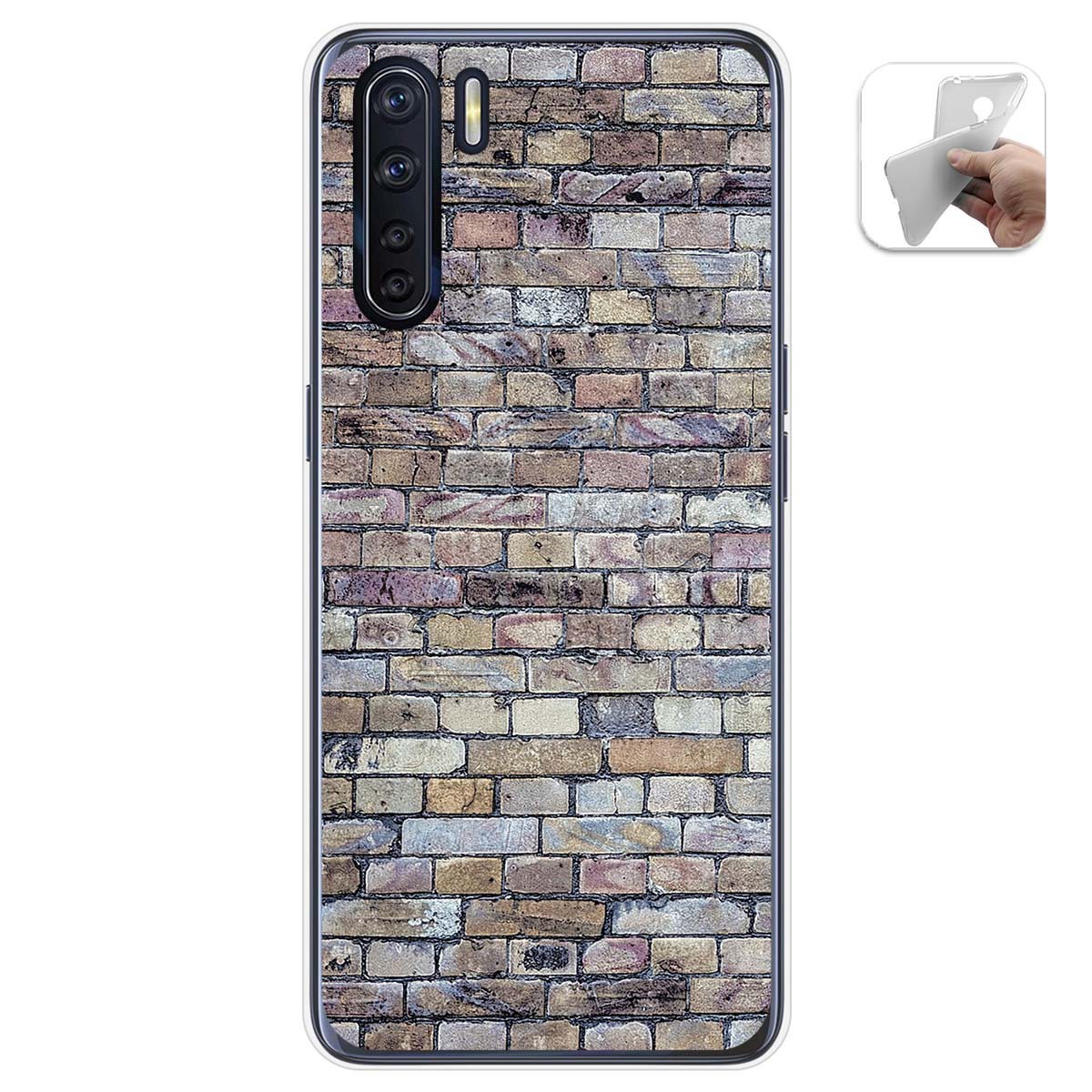Funda Gel Tpu para Oppo A91 diseño Ladrillo 02 Dibujos