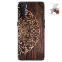 Funda Gel Tpu para Oppo A91 diseño Madera 06 Dibujos