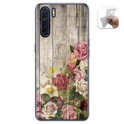 Funda Gel Tpu para Oppo A91 diseño Madera 08 Dibujos