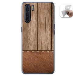 Funda Gel Tpu para Oppo A91 diseño Madera 09 Dibujos