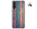 Funda Gel Tpu para Oppo A91 diseño Madera 10 Dibujos