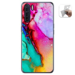 Funda Gel Tpu para Oppo A91 diseño Mármol 15 Dibujos