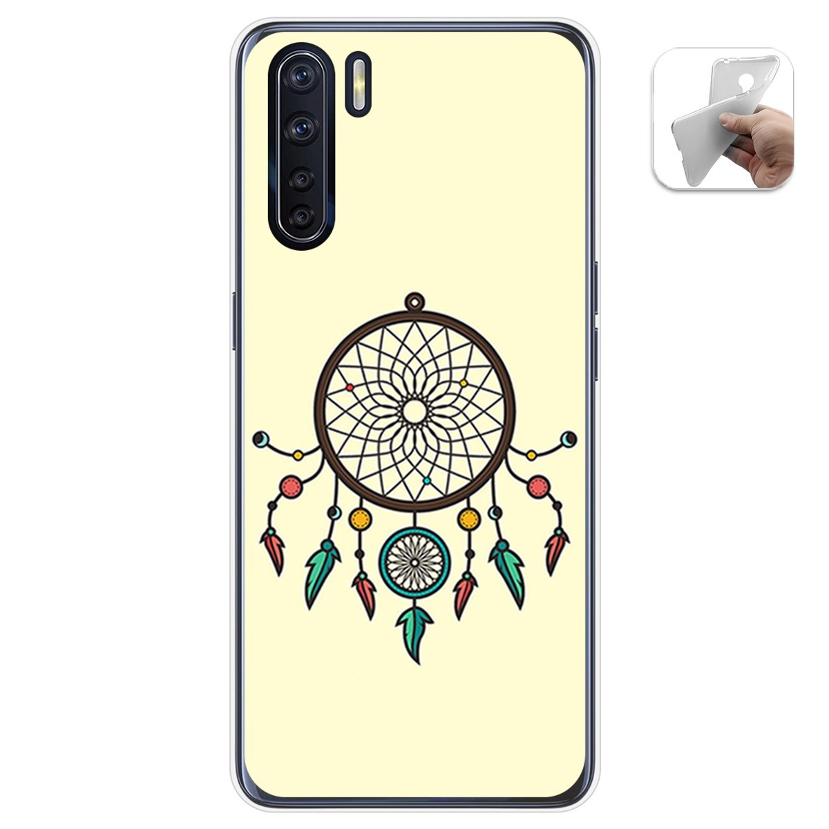 Funda Gel Tpu para Oppo A91 diseño Atrapasueños Dibujos