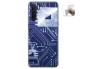 Funda Gel Tpu para Oppo A91 diseño Circuito Dibujos