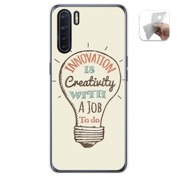Funda Gel Tpu para Oppo A91 diseño Creativity Dibujos